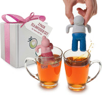 Thumbnail for Mr & Mrs Tea Infuser Set for Loose - Leaf Tea - Set of 2 - liquidation.store