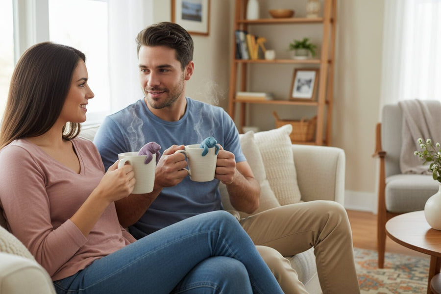 Mr & Mrs Tea Infuser Set for Loose - Leaf Tea - Set of 2 (Manatee) - liquidation.store