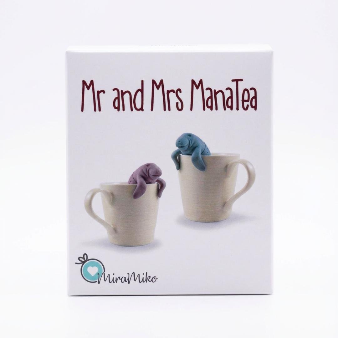 Mr & Mrs Tea Infuser Set for Loose - Leaf Tea - Set of 2 (Manatee) - liquidation.store