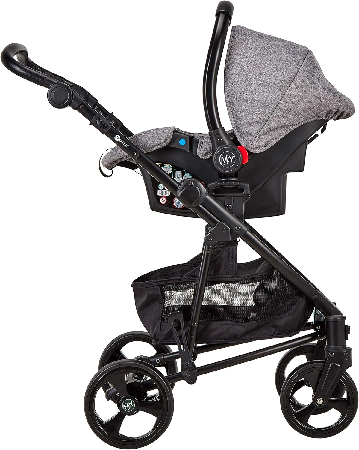 My Child Vamos Convertible Stroller Travel System - Grey - liquidation.store