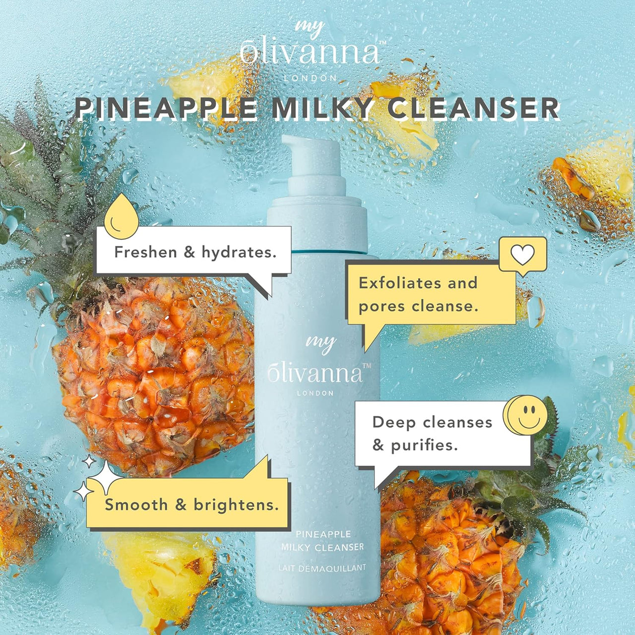 My Olivanna Pineapple Milky Cleanser - 150ml - liquidation.store