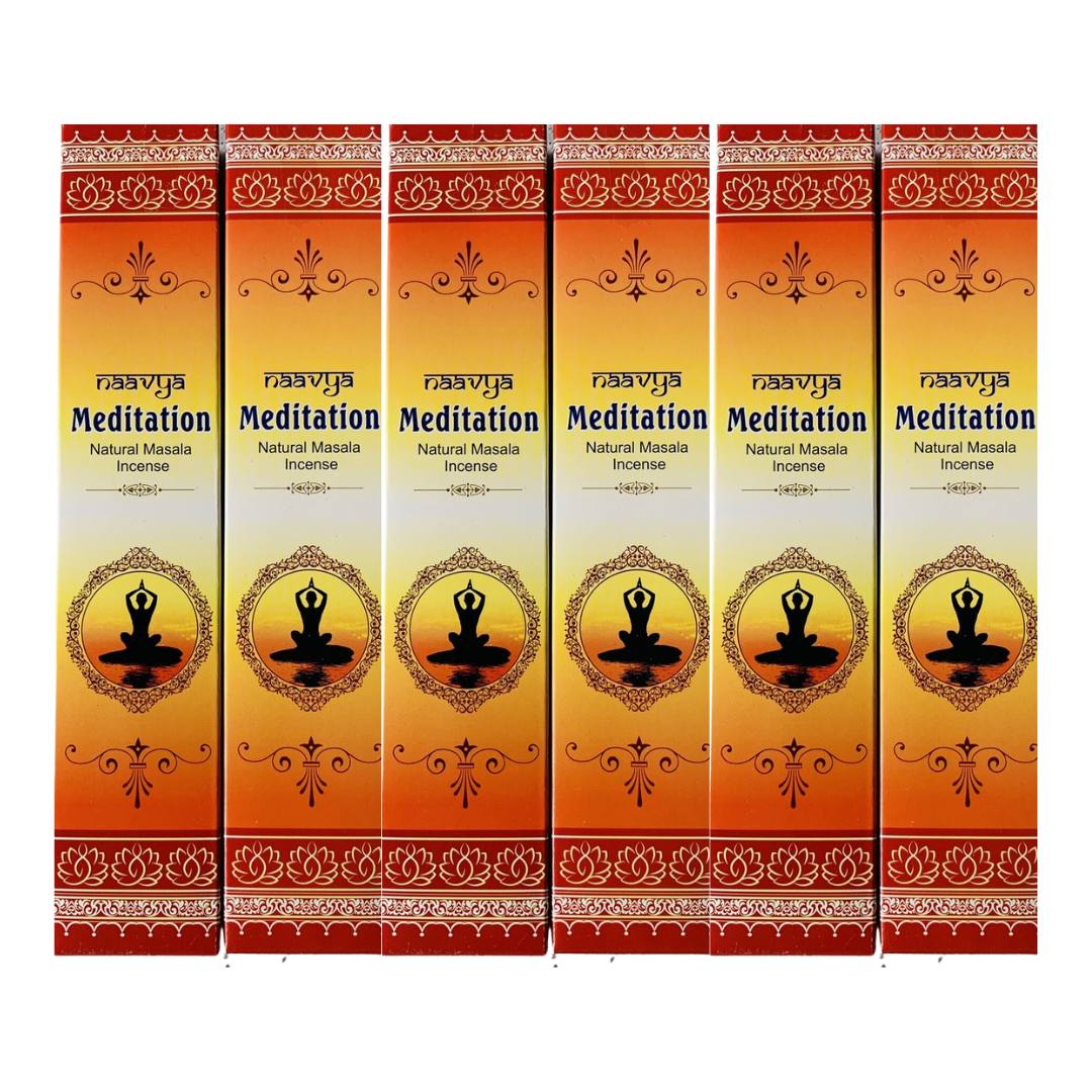 Naavya Meditation - Natural Masala Incense Sticks (6 Pack) - liquidation.store