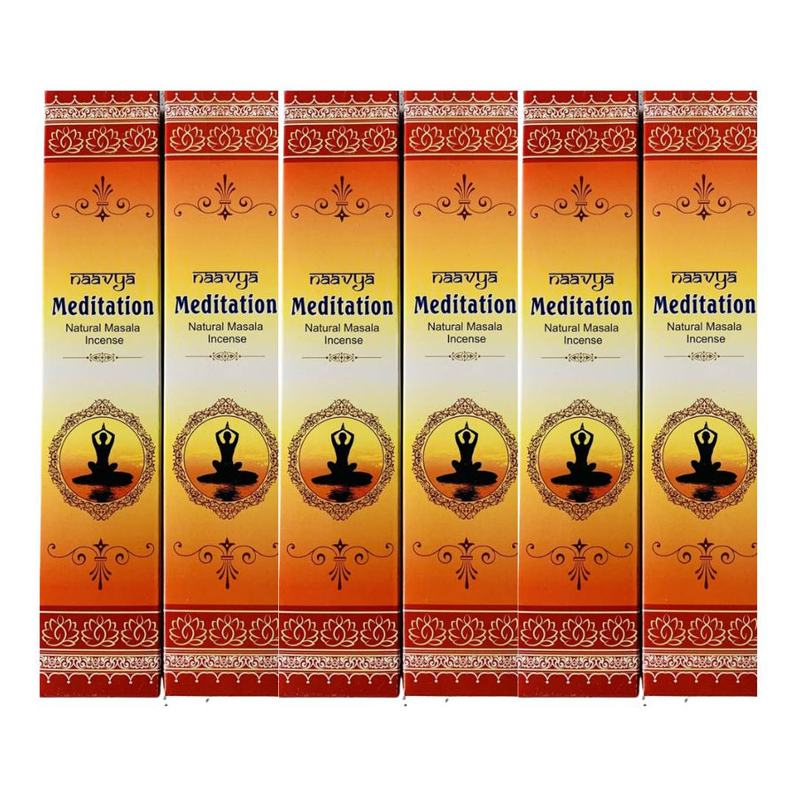 Naavya Meditation - Natural Masala Incense Sticks (6 Pack) - liquidation.store
