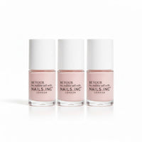 Nails Inc Mayfair Lane London Peach Pink Nail Polish 10ml x3 - liquidation.store