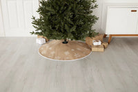 Thumbnail for Natural Hessian Nordic Snowflake Tree skirt 99cm (Dia) - liquidation.store