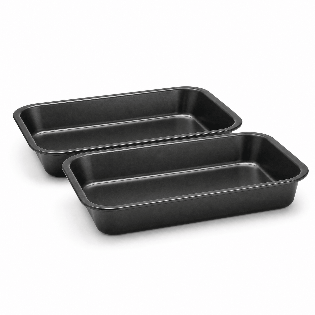 Non Stick Deep Rectangular Roasting Trays - 28CM - liquidation.store