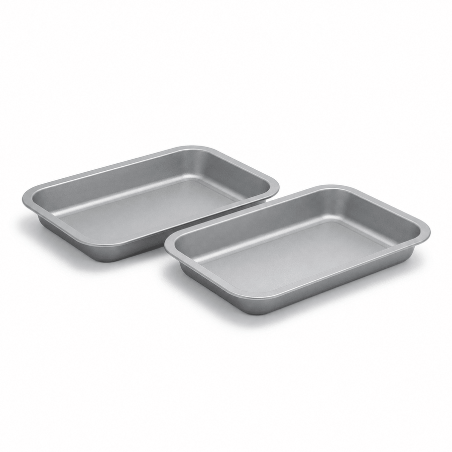 Non-Stick Deep Roasting Tin - 2 Pack (25cm) - liquidation.store