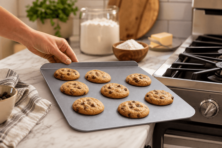 Non Stick Flat Baking Tray - 32CM (2 Pack) - liquidation.store
