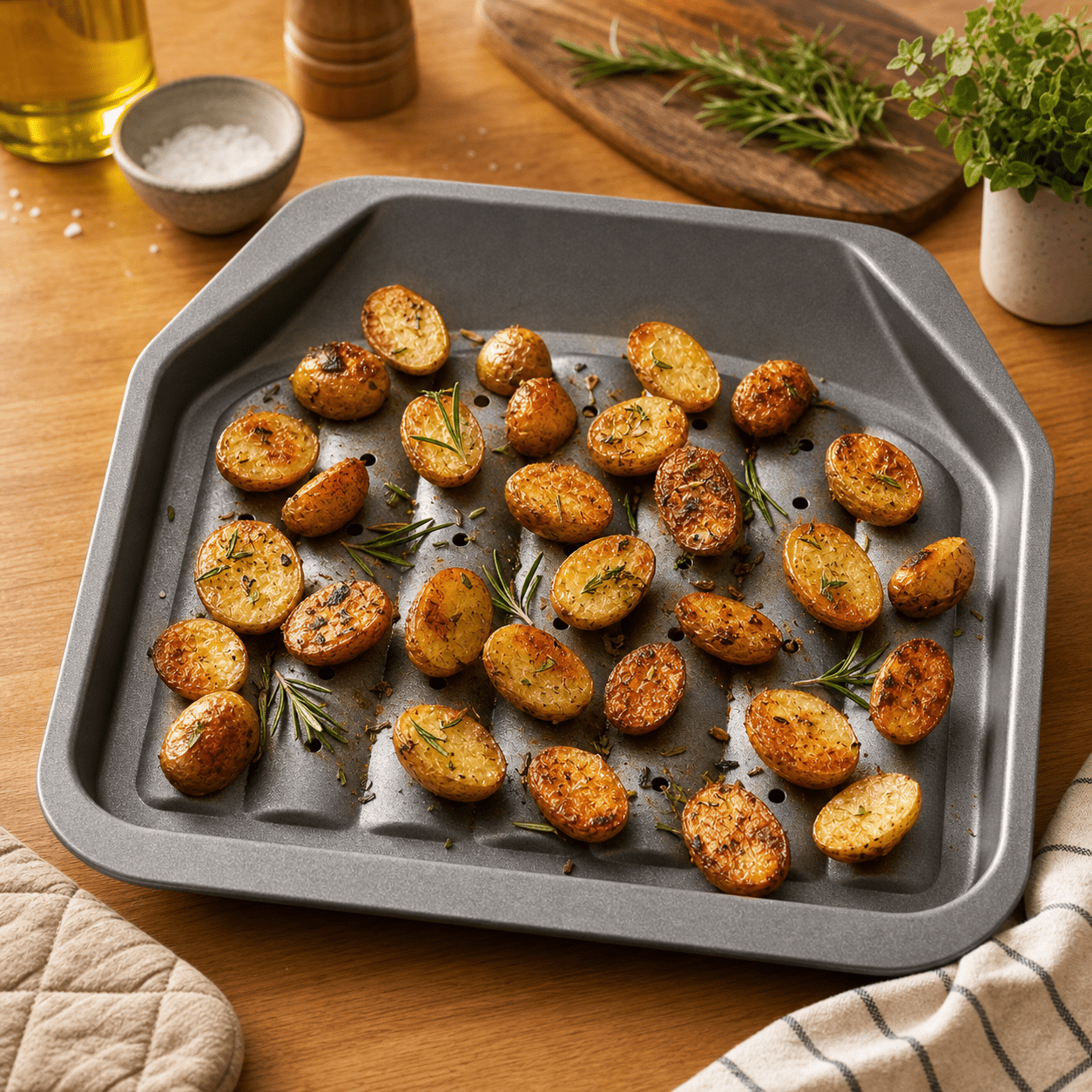 Non Stick Perforated Roasting Tray - liquidation.store