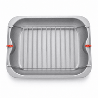 Non-Stick Roasting Tray & Removable Rack - 38CM - liquidation.store