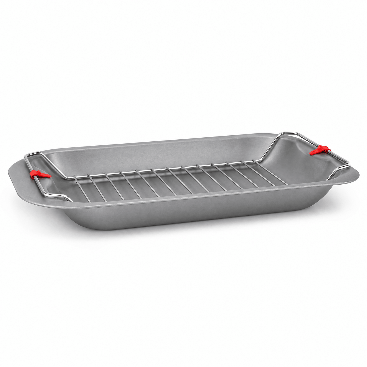 Non-Stick Roasting Tray & Removable Rack - 38CM - liquidation.store