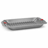 Non-Stick Roasting Tray & Removable Rack - 38CM - liquidation.store
