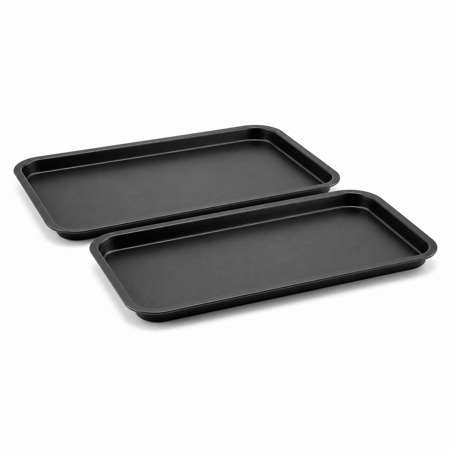Non Stick Shallow Baking Tray - 2 Pack - liquidation.store