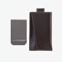 Oak & Steel Premium Black Card Holder/Wallet - liquidation.store