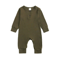 Olive Henley - Style Baby Sleepsuit (Various Sizes) - liquidation.store