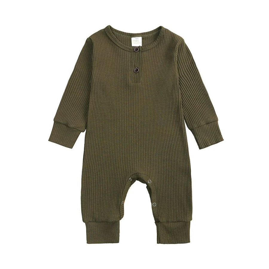 Olive Henley - Style Baby Sleepsuit (Various Sizes) - liquidation.store