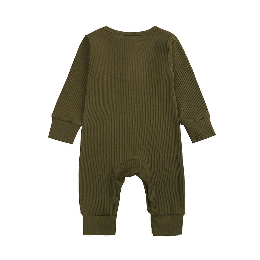 Olive Henley - Style Baby Sleepsuit (Various Sizes) - liquidation.store