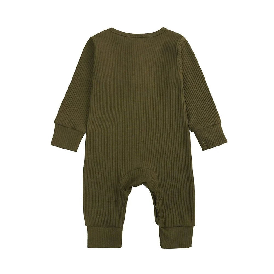 Olive Henley - Style Baby Sleepsuit (Various Sizes) - liquidation.store