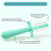 Orabease BPA - Free Double - Sided Toothbrush for Babies - Green - liquidation.store