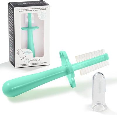 Orabease BPA - Free Double - Sided Toothbrush for Babies - Green - liquidation.store