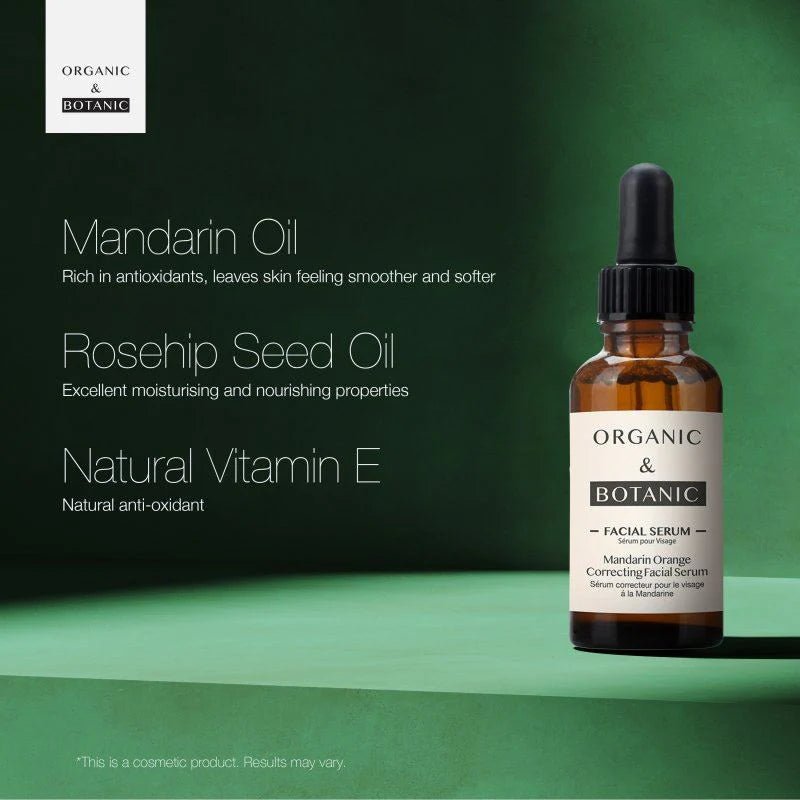 Organic & Botanic Mandarin Orange Correcting Facial Serum 30ml - liquidation.store