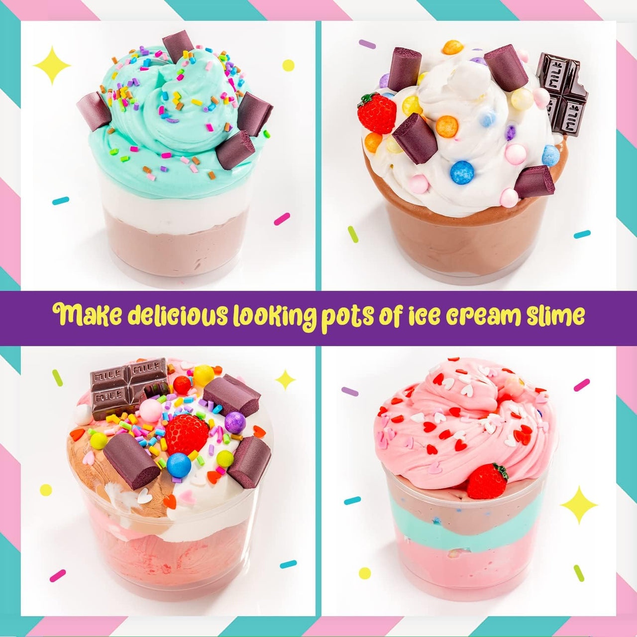 Original Stationery Ice Cream Slime Playshop For Kids - liquidation.store