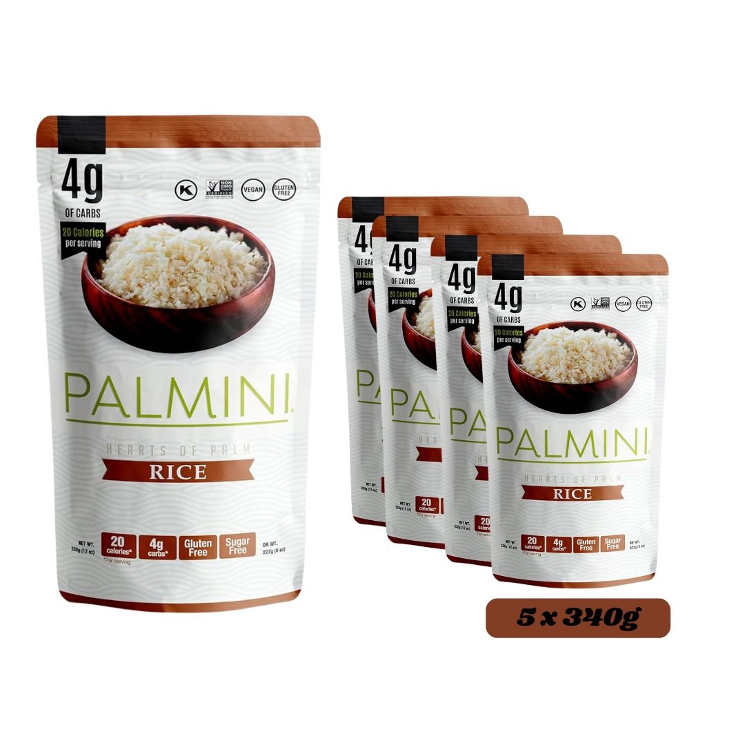 Palmini Low Carb Keto Rice - 5 x 340g - liquidation.store