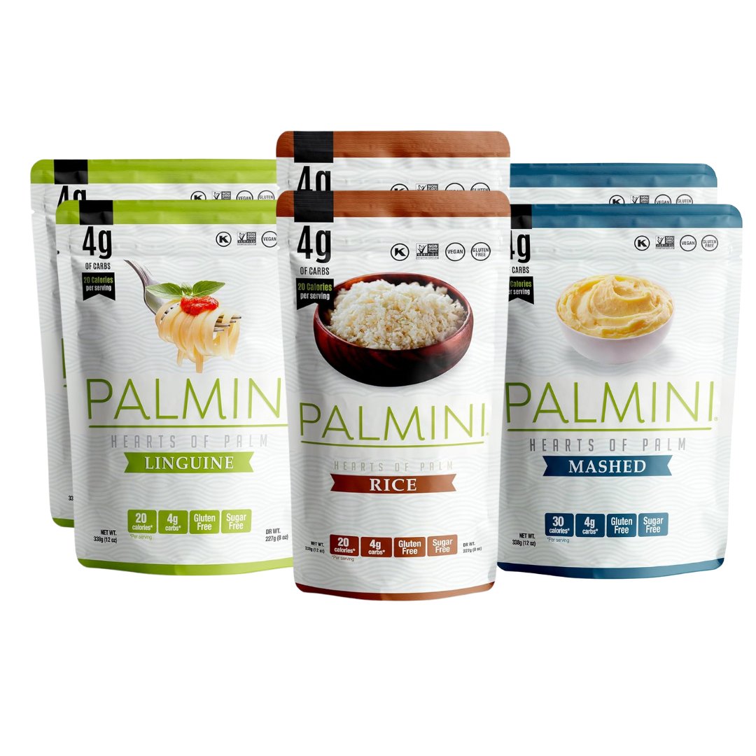 Palmini Variety Keto Pack - Linguine, Rice, Mash - 18 pack x 340g - liquidation.store