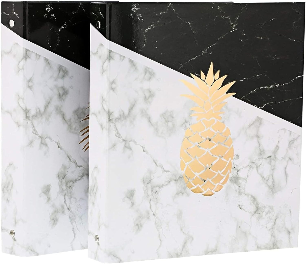 Paper Junkie Planner Binder (10 x 11.5 in, Marble Design, 3 - Rings, Pack of 2) - liquidation.store