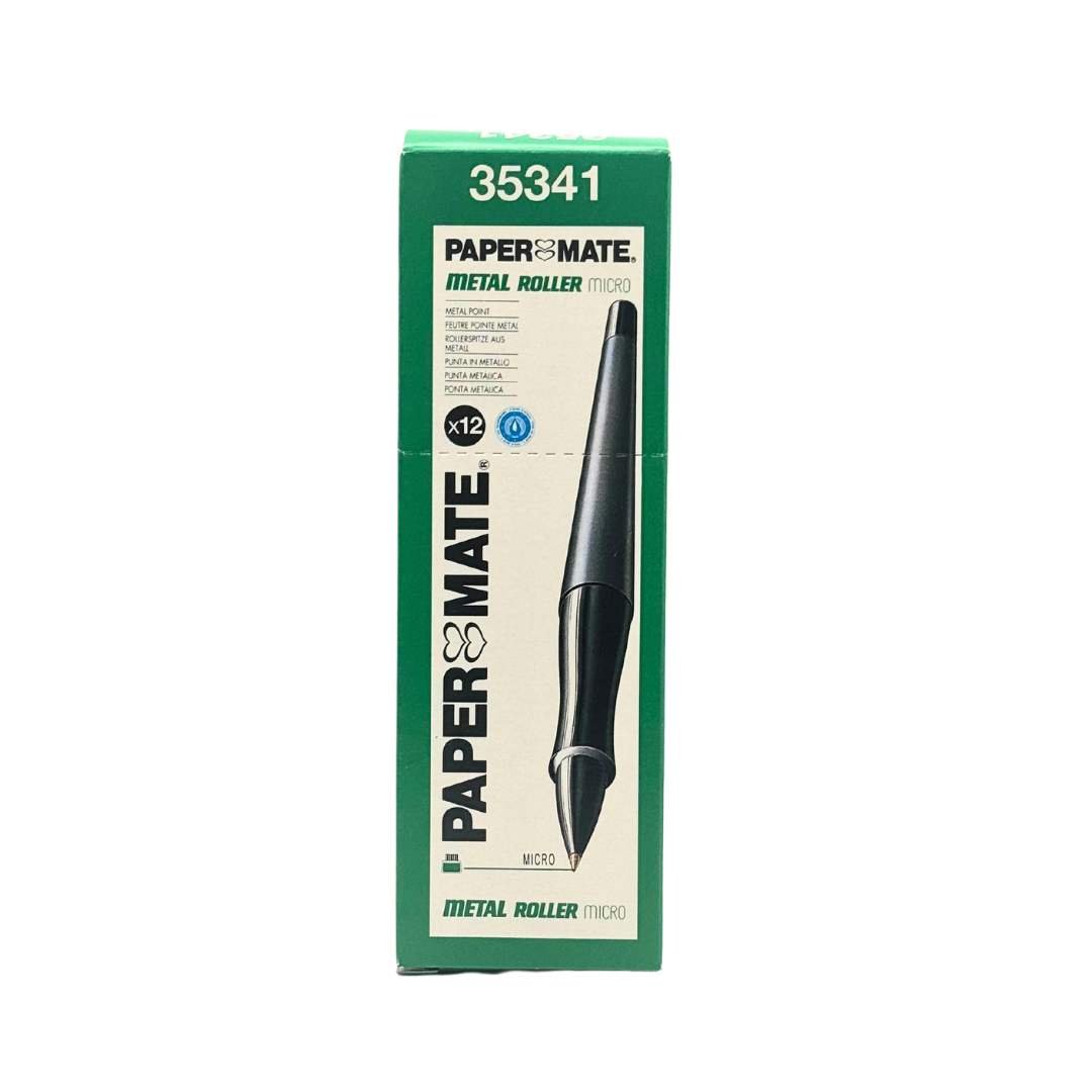 Paper Mate Metal Roller Pens - Bulk Pack 144 Pens (Green) - liquidation.store