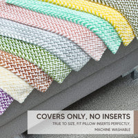 Thumbnail for PAULEON Jacquard Cushion Covers 2 Pack - Various Colours - liquidation.store