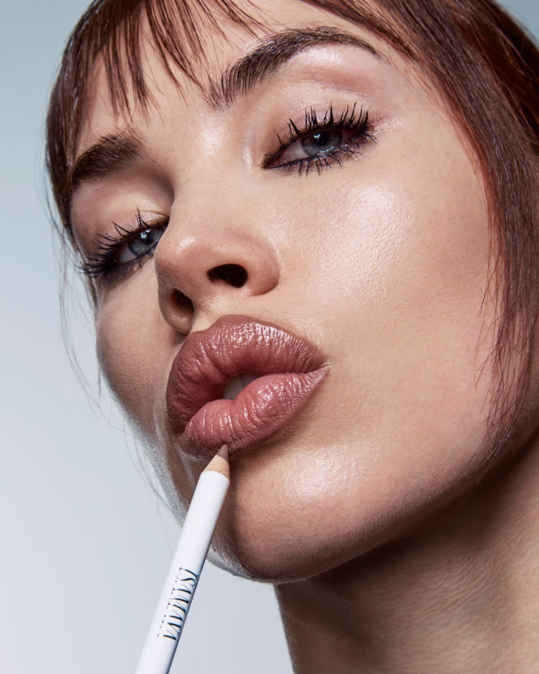 ISAMAYA Lip Liner in Gesha worn on model