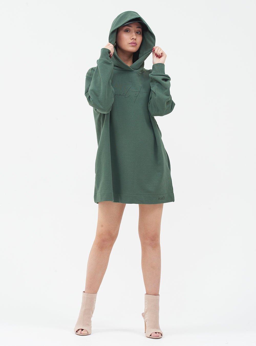 Peacci Apparel Nail It Hoodie - Thyme (Various Sizes) - liquidation.store