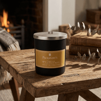 Pecksniff's 1 wick Mandle Tobacco & White Wood Candle - liquidation.store