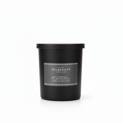 Pecksniff's Amber & Oud Wood Scented Candle No.5 - 198g - liquidation.store