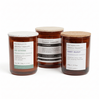 Pecksniff’s Aromatherapy Candle Trio – De - Stress, Deep Sleep & Happiness (3 x 100g) - liquidation.store