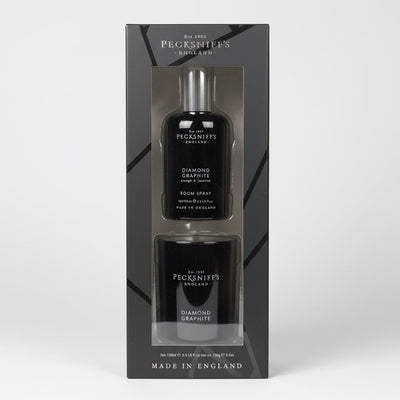 Pecksniff's Diamond Graphite Room Spray And Candle Set - liquidation.store