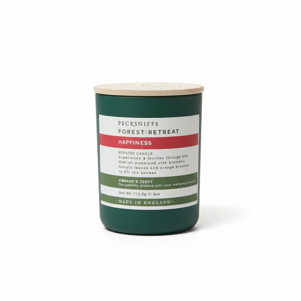 Pecksniffs Forest Retreat Happiness Scented Candle 113g - liquidation.store