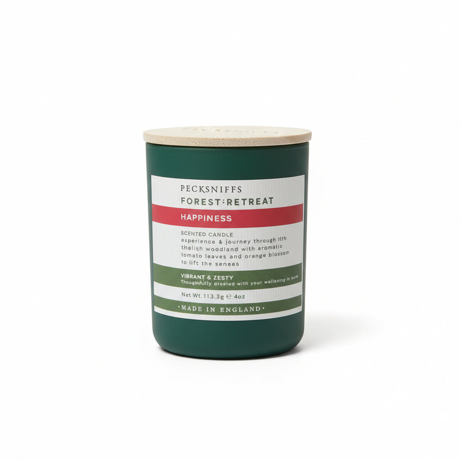 Pecksniffs Forest Retreat Happiness Scented Candle 113g - liquidation.store