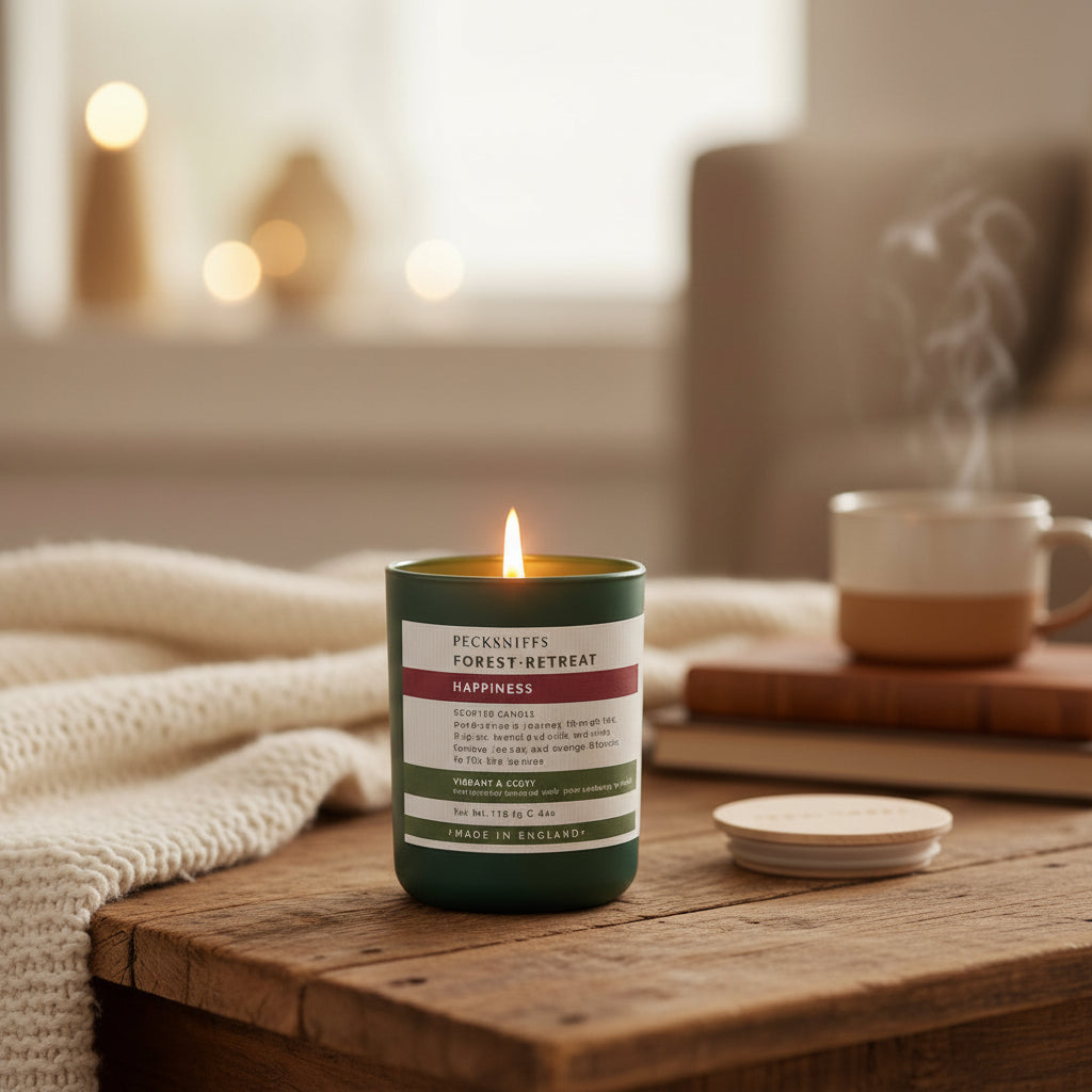 Pecksniffs Forest Retreat Happiness Scented Candle 113g - liquidation.store