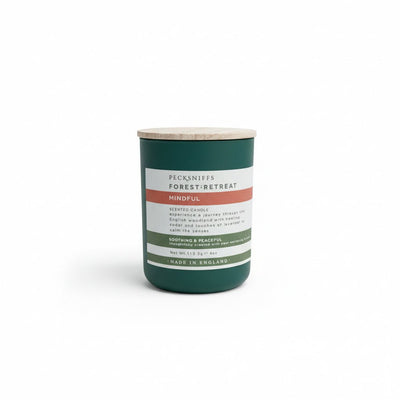 Pecksniffs Forest Retreat Mindful Scented Candle with Wooden Lid 100g - liquidation.store