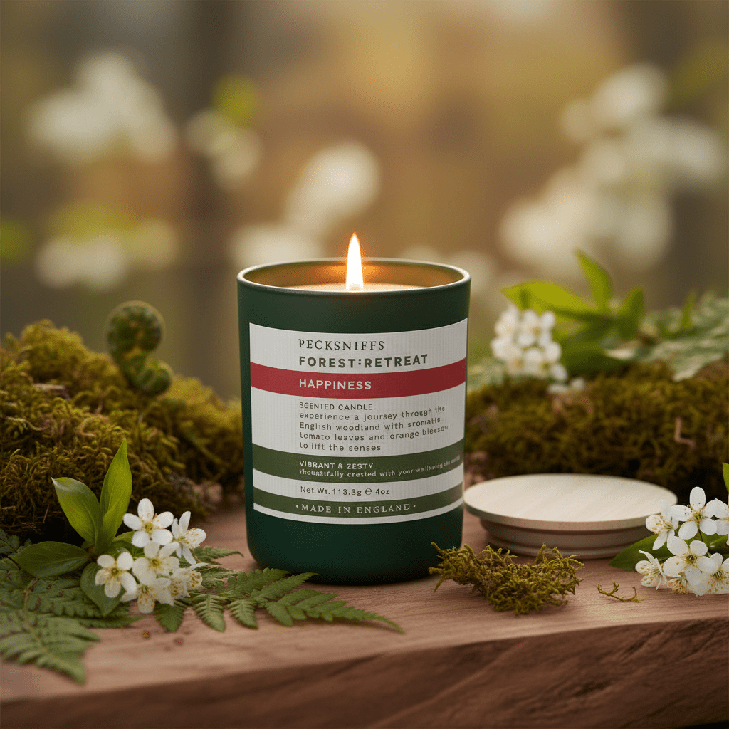 Pecksniffs Forest Retreat Scented Candle Happiness - 113g - liquidation.store