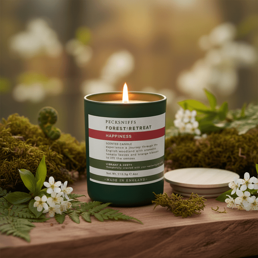 Pecksniffs Forest Retreat Scented Candle Happiness - 113g - liquidation.store