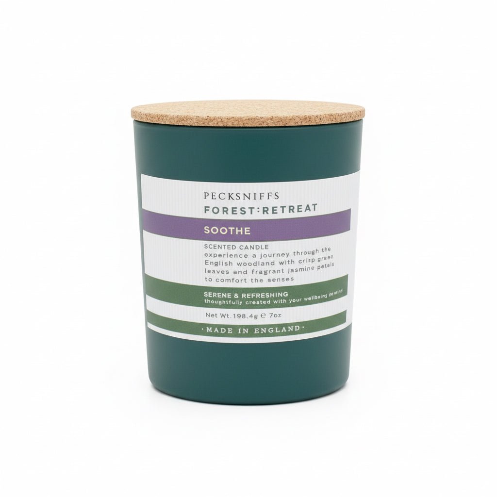 Pecksniffs Forest Retreat Soothe Scented Candle with Jasmine 198g - liquidation.store