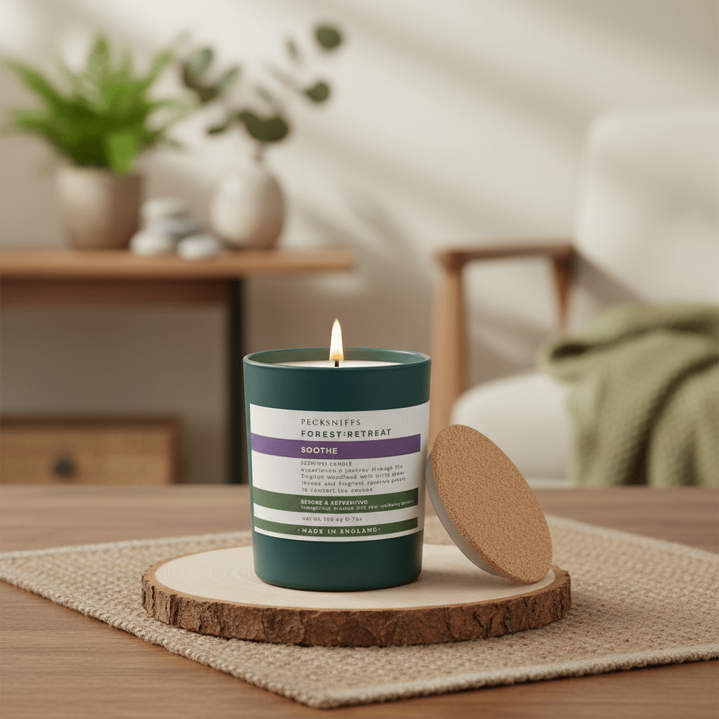 Pecksniffs Forest Retreat Soothe Scented Candle with Jasmine 198g - liquidation.store