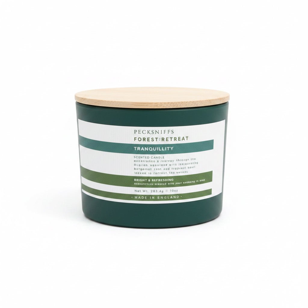 Pecksniffs Forest Retreat Tranquility Scented Candle - 3 Wick - liquidation.store