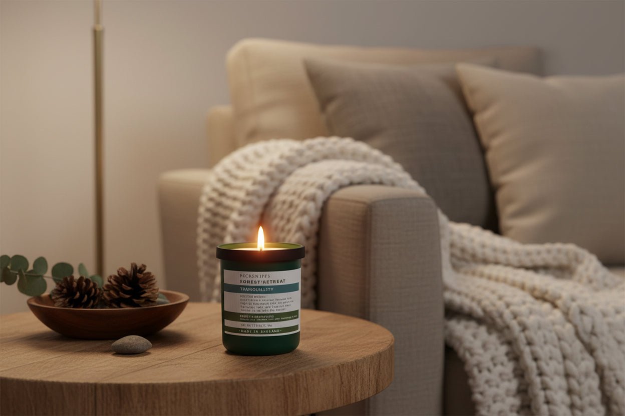 Pecksniffs Forest Retreat Tranquillity Scented Candle - 1 Wick (113g) - liquidation.store