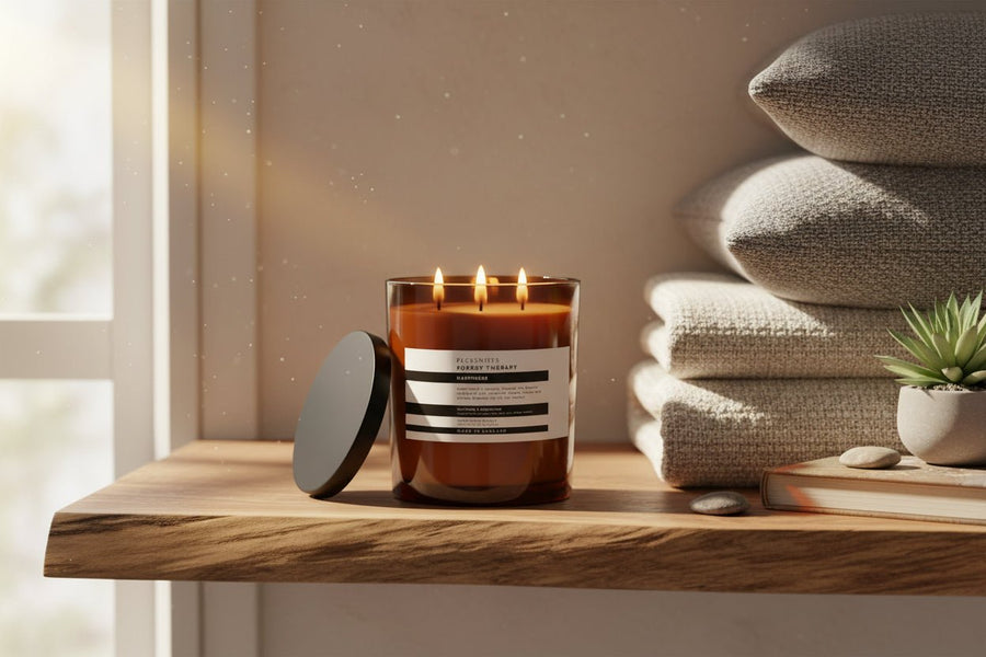 Pecksniffs Forest Therapy Happiness Fragranced Candle - 3 Wick 1417g - liquidation.store