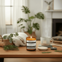 Pecksniffs Forest Therapy Happiness Scented Candle with Wood Lid 100g - liquidation.store