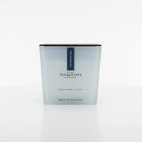 Pecksniffs Fresh Linen & Daisy Scented Candle with Wooden Lid 860g - liquidation.store
